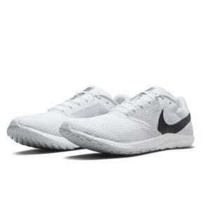 Nike Zoom Rival Waffle 6 White Black Pure Platinum Running Shoes Size 8.5 NWOB